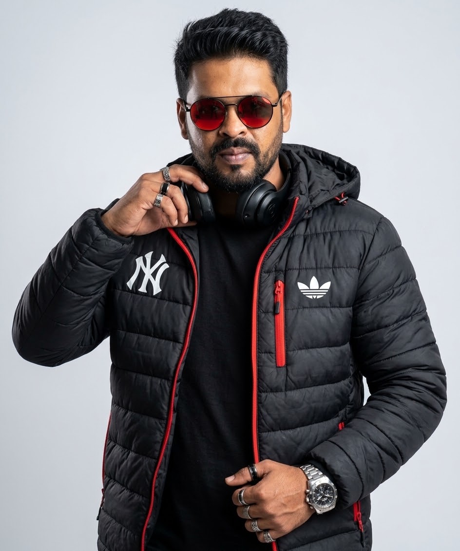 Retrato oficial de DJ VOID com headphones